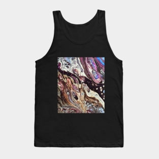 Purple Lava Fluid Art Tank Top